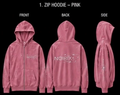 Zip Hoodie — Pink