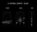 Football Shorts — Black