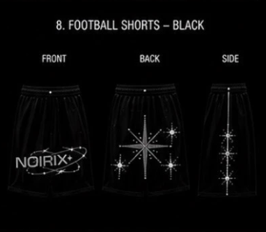 Football Shorts — Black
